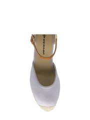 Dunlop Blue Ladies Wedge Espadrille Sandals - Image 4 of 4