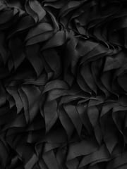 Black Halter Neck Ruffle Tank - Image 7 of 7
