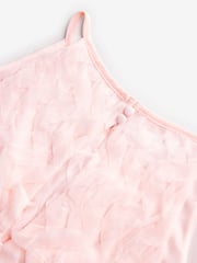 Pink Halter Neck Ruffle Tank - Image 6 of 7