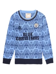 Fanatics Manchester City Retro Christmas Jumper - Image 1 of 1
