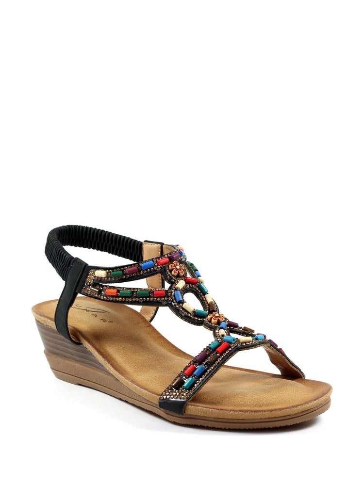 Lunar Epsom Wedge Sandals - Image 3 of 3