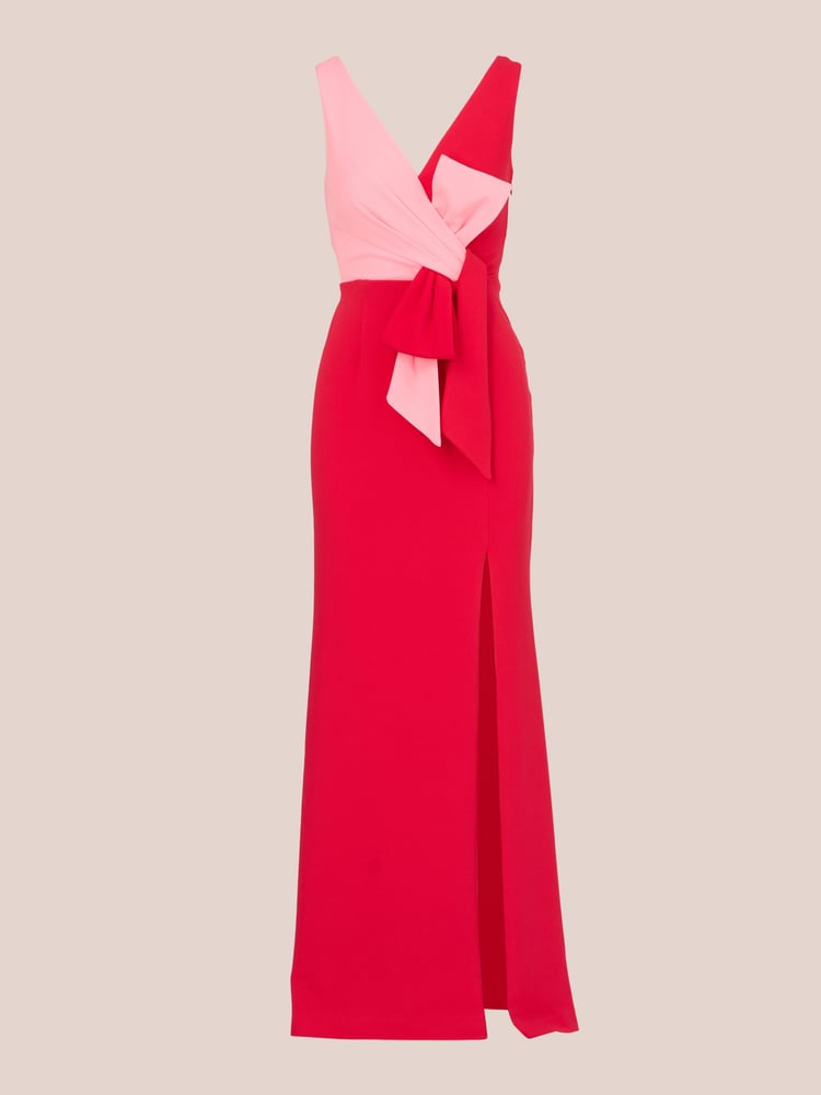 Adrianna Papell Pink Two-Tone Evening Gown - Image 6 of 6