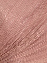 Adrianna Papell Pink Crinkle Metallic Gown - Image 7 of 7