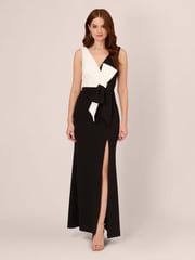 Adrianna Papell Pink Two-Tone Evening Gown - Image 1 of 6
