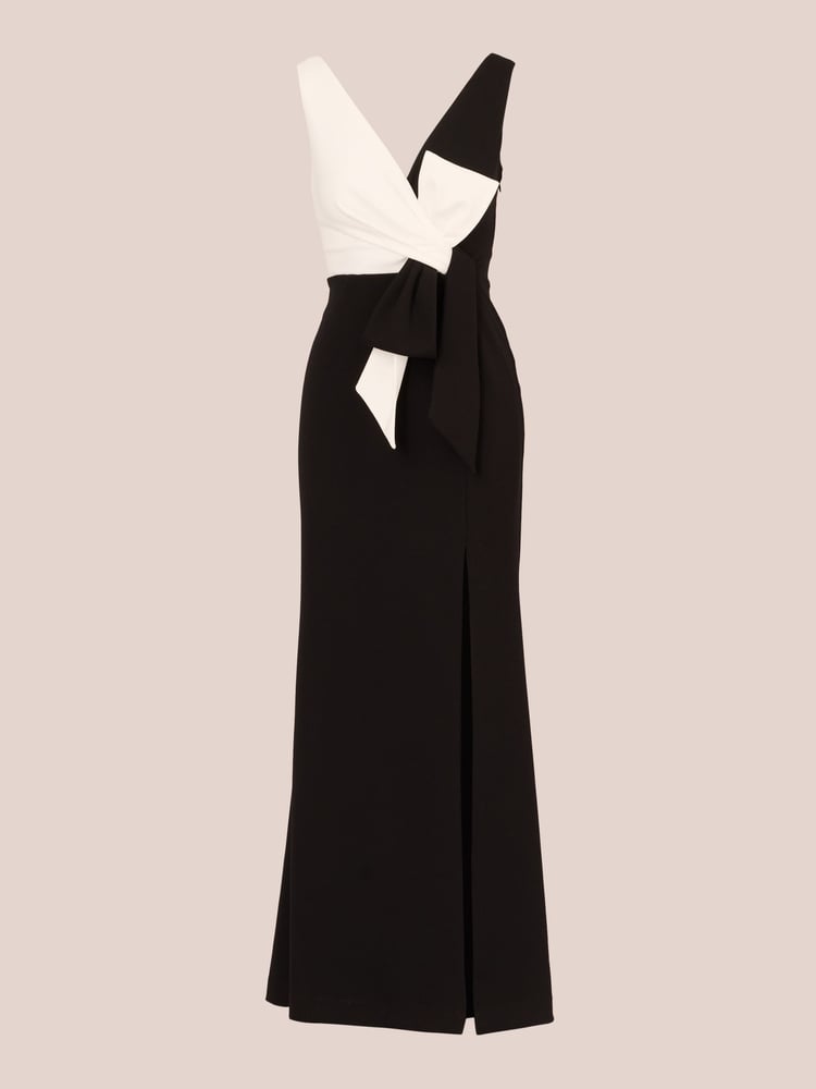 Adrianna Papell Pink Two-Tone Evening Gown - Image 6 of 6