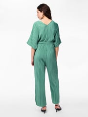 Y.A.S Green Plisse Belted Jumpsuit - Image 2 of 5