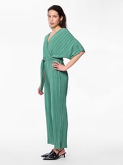 Y.A.S Green Plisse Belted Jumpsuit - Image 3 of 5