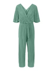 Y.A.S Green Plisse Belted Jumpsuit - Image 5 of 5