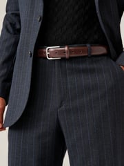 Brown Pebble Texture Leather Belt - Image 2 of 5