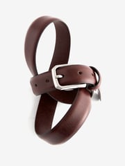 Brown Pebble Texture Leather Belt - Image 5 of 5