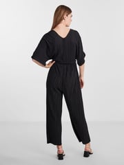 Y.A.S Black Plisse Belted Jumpsuit - Image 2 of 6
