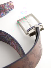 Brown Reversible Printed Leather Belt - Image 7 of 7