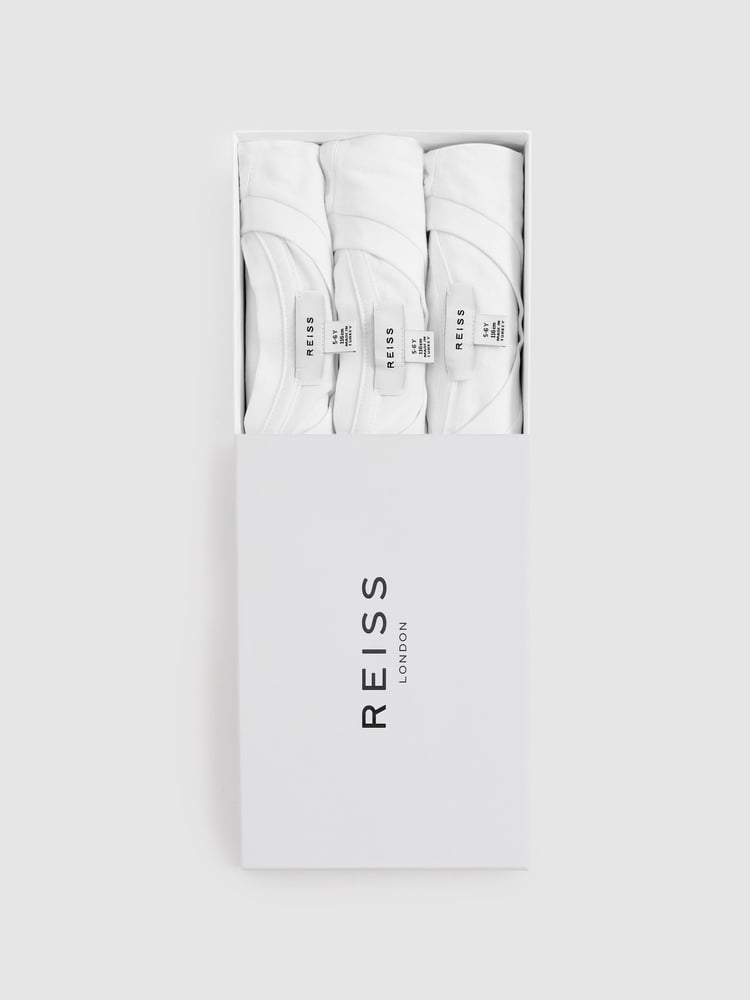 Reiss White Bless 3 Pack 3-9 yrs Three Pack Of Crew-Neck T-Shirts - Image 2 of 3