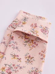 Pink/Cream 100% Cotton Wrap Baby Sleepsuit (0-2yrs) - Image 11 of 12