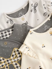 Grey Baby 100% Cotton Sleepsuits 3 Pack (0mths-2yrs) - Image 8 of 12