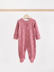 Pastel Character 5 Pack Baby Footed 100% Cotton Sleepsuits 5 Pack (0-2yrs) - Image 8 of 15