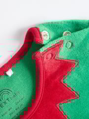 Green Elf Baby Christmas Sleepsuit & Hat Set (0mths-2yrs) - Image 11 of 13