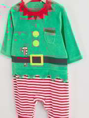 Green Elf Baby Christmas Sleepsuit & Hat Set (0mths-2yrs) - Image 9 of 13
