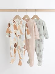 Multi Baby Christmas Character 100% Cotton Sleepsuit (0mths-2yrs) - Image 1 of 11