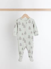 Multi Baby Christmas Character 100% Cotton Sleepsuit (0mths-2yrs) - Image 6 of 11