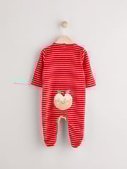 Red Pudding Baby Christmas Sleepsuit & Hat Set (0mths-2yrs) - Image 6 of 13