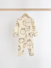 Neutral Rainbow Baby Footless Sleepsuits 3 Pack (0mths-3yrs) - Image 5 of 10