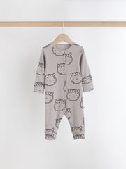 Neutral Rainbow Baby Footless Sleepsuits 3 Pack (0mths-3yrs) - Image 6 of 10