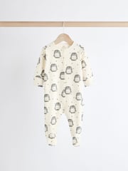 Ecru Baby Christmas Character 100% Cotton Sleepsuit (0mths-2yrs) - Image 7 of 11