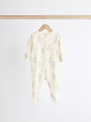 Ecru Baby Christmas Character 100% Cotton Sleepsuit (0mths-2yrs) - Image 8 of 11