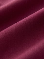 Burgundy Red Slim Fit Long Sleeve Oxford Shirt - Image 8 of 8