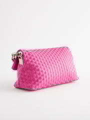 Hot Pink Weave Clutch Bag - Image 7 of 9