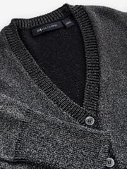 smALLSAINTS Silver Girls Lyra Glitter Knitted Cardigan - Image 7 of 9
