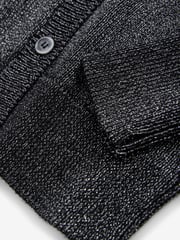 smALLSAINTS Silver Girls Lyra Glitter Knitted Cardigan - Image 9 of 9