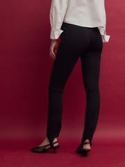 Black Ponte Stirrup Leggings - Image 3 of 4
