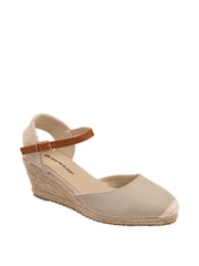 Dunlop Cream Ladies Wedge Espadrille Sandals - Image 1 of 4