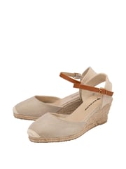 Dunlop Cream Ladies Wedge Espadrille Sandals - Image 2 of 4