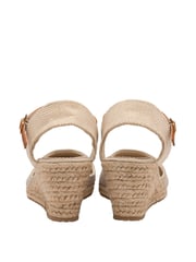 Dunlop Cream Ladies Wedge Espadrille Sandals - Image 3 of 4