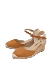 Dunlop Brown Ladies Wedge Espadrille Sandals - Image 2 of 4