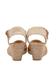 Dunlop Brown Ladies Wedge Espadrille Sandals - Image 3 of 4