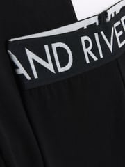 River Island Black Girls Waistband Cycle 100% Cotton Shorts 3 Pack - Image 2 of 3