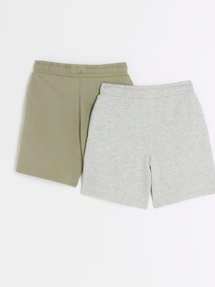 River Island Grey Mini Boys Multipack Shorts - Image 2 of 4 River Island Grey Mini Boys Multipack Shorts - Image 2 of 4
