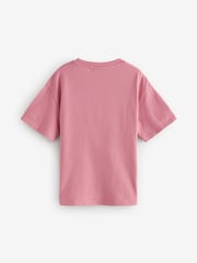 Pink/Cream/Charcoal Oversized Sequin Celestial T-Shirts 3 Pack (3-16yrs) - Image 7 of 11