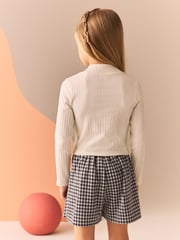 Black/White High Neck Long Sleeve Tops 3 Pack (3-16yrs) - Image 4 of 10