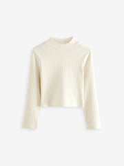 Black/White High Neck Long Sleeve Tops 3 Pack (3-16yrs) - Image 7 of 10