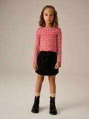 Red Ditsy Long Sleeve Rib T-Shirt 3 Pack (3-16yrs) - Image 3 of 10