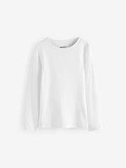 Multi 5 Pack Ribbed Long Sleeve Tops (3-16yrs) - Image 4 of 8