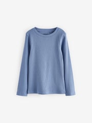 Multi 5 Pack Ribbed Long Sleeve Tops (3-16yrs) - Image 5 of 8