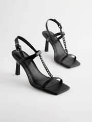 Black Forever Comfort®  Chain T-Bar Heels - Image 4 of 8