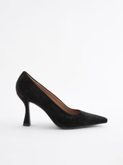 Black Forever Comfort® Leather Chisel Toe Heel Court Shoes - Image 4 of 7