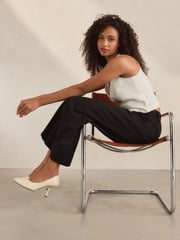 White Forever Comfort Angled Square Toe Heels - Image 2 of 9